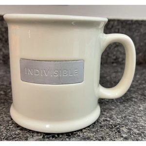 2012 STARBUCKS "INDIVISIBLE" Metal Plaque Coffee Mug Made in the USA